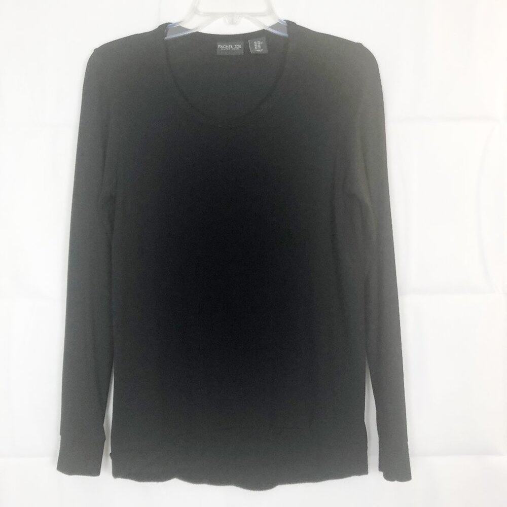 Rachel Zoe Long Sleeve Black Top Size XS Workwear Casual